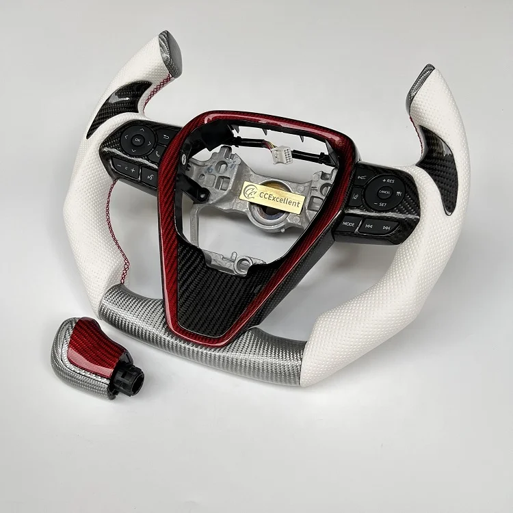 High quality Custom Real Carbon Fiber Steering Wheel for Toyota Camry 2018-2019 CCexcellent