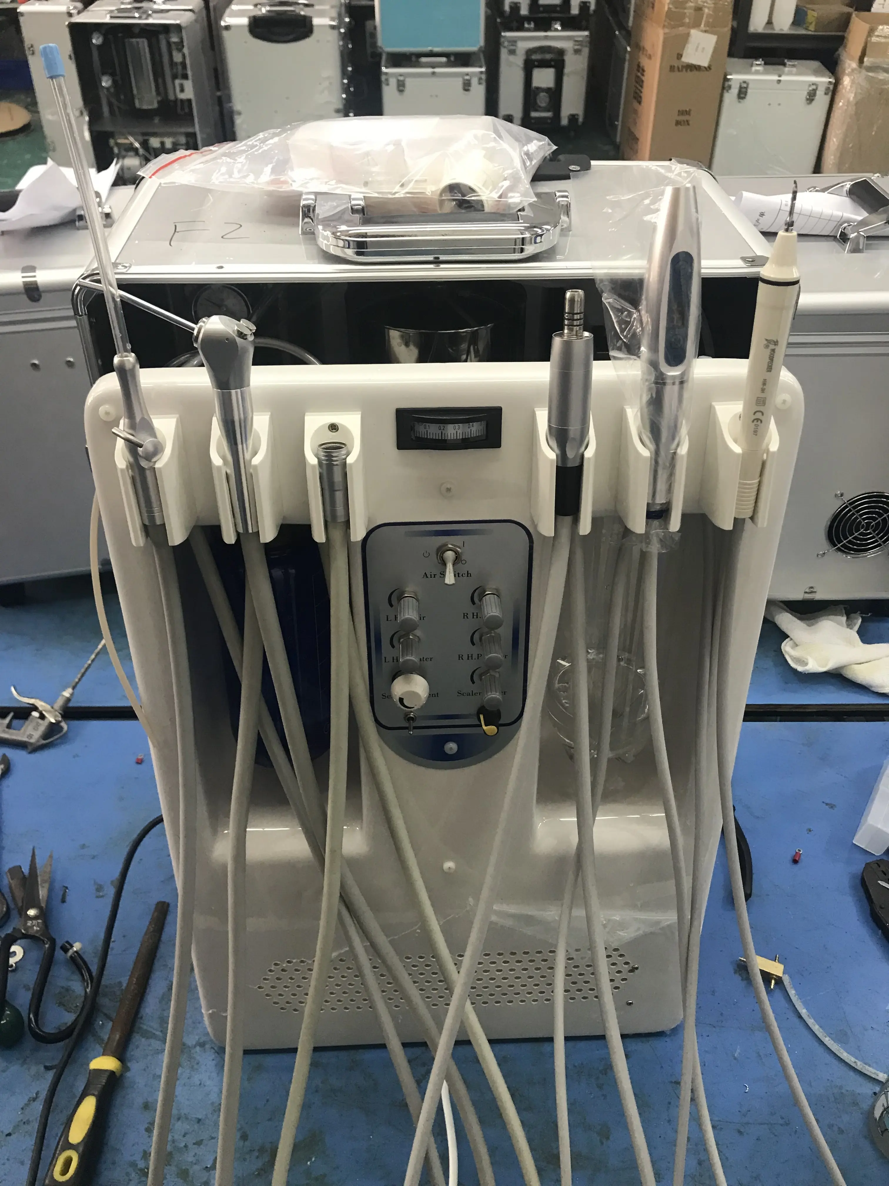 LTDC09 Modern Medical Dental Equipment Mobile Dental Chair Portable Dental Unit Manufacturer With Air Compressor