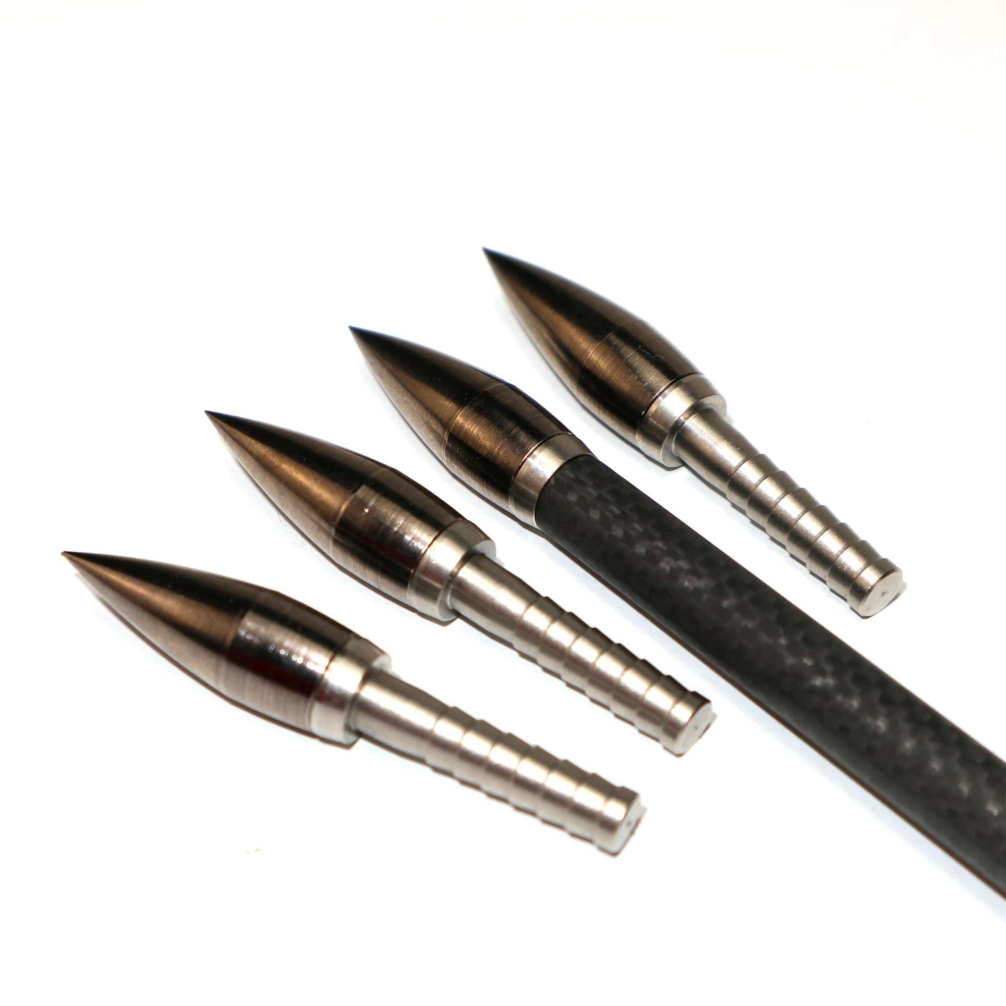 Archery Replaceable Arrow Sharp Field Points with Stainless Steel Insert Arrowhead Custom ID 4.2/5.2/6.2mm for Arrows