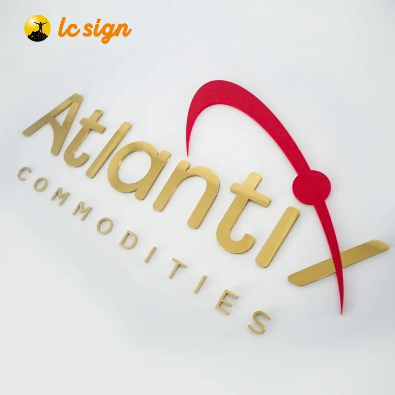 Custom Laser Cut, Sign with Raised 3D Design, Business Letter, Eye Doctor Lobby Signage, Reception Logo, Brushed Metal Logo