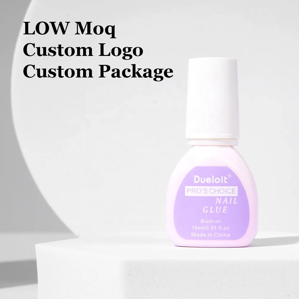 Nail Glue Wholesale Brush On nail glue for press on nails Professional Fast Drying Bond Glue Accept Custom Logo
