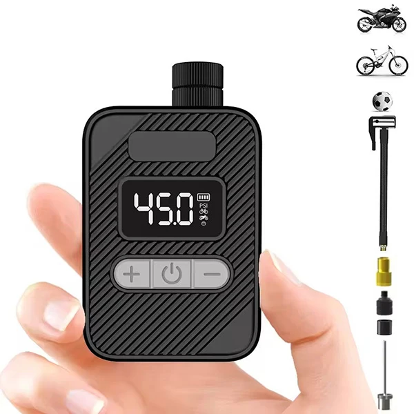 Вновь запущенный небольшой размер велосипедные электрические шины воздушный насос портативный мини цифровой экран дисплей шины Быстрый надувной компрессор