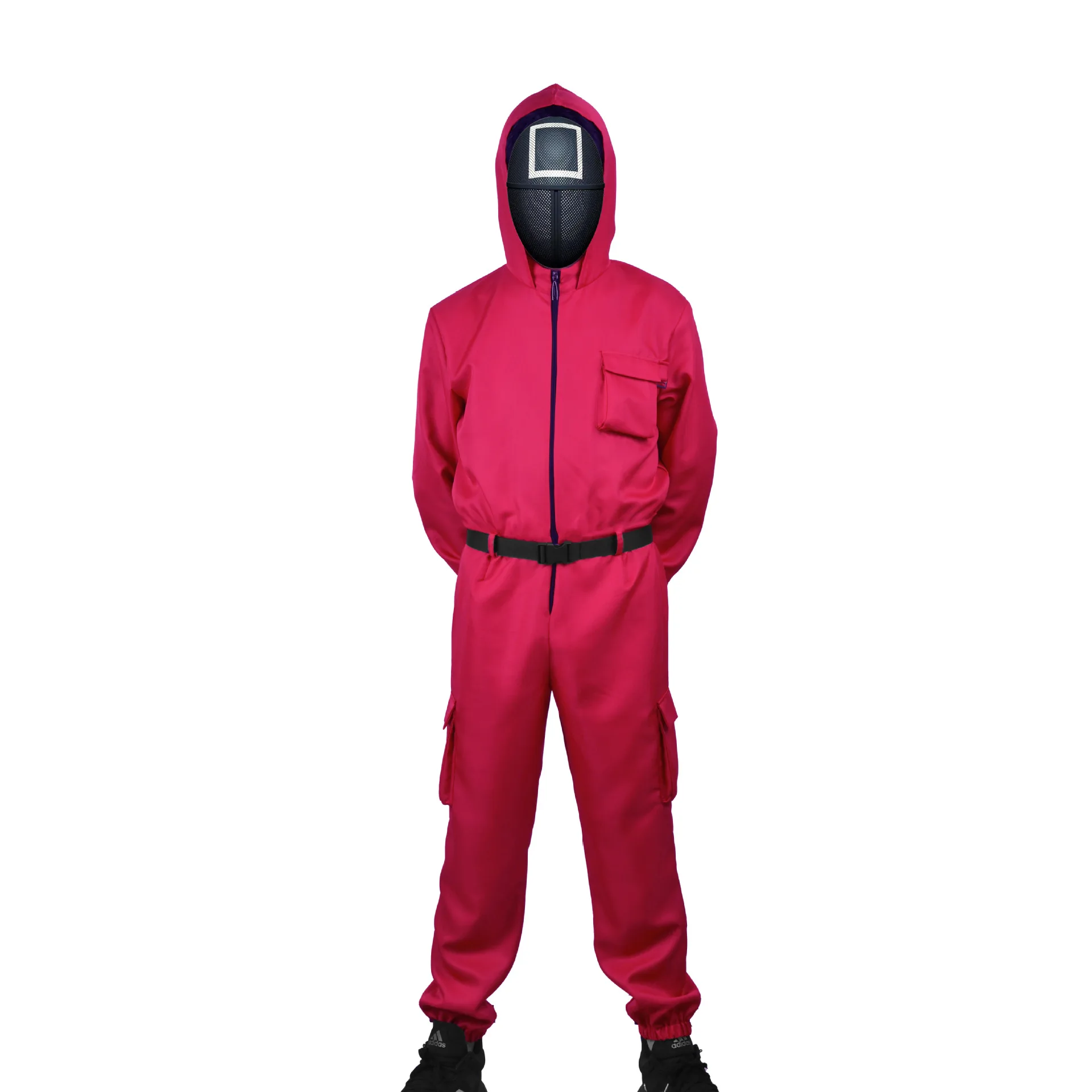2021 Korean Indoor Game Cosplay Clothes with Face Halloween Costumes Same paragraph red Jumpsuits