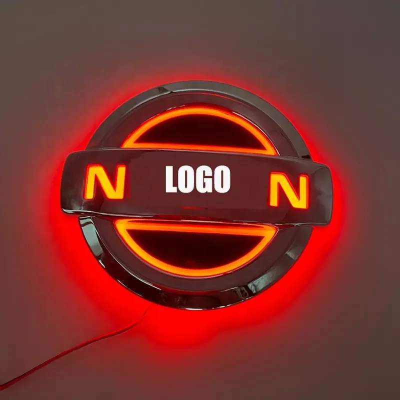 Led Car Logo Sign Front Grille Badge brand 3D 4D 5D Car Led Logo car Emblems used for toyota Audi Logo Accessories