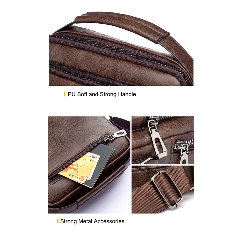 Fashionable crossbody men bags new stylish  bolsa de mensaj  pu leather messenger bags