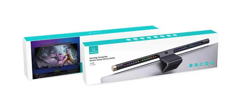 USAMS ZB224 настольная лампа складная защита глаз USB Компьютерный монитор экран бар висит с задней светодиодной подсветкой