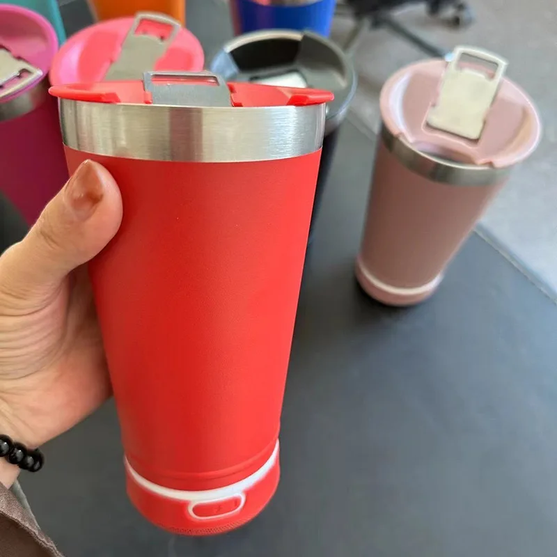 Usb Charging wireless Cup Intelligent vacuum Tumbler Waterproof Cup Stainless Steel Audio Insulation Cup