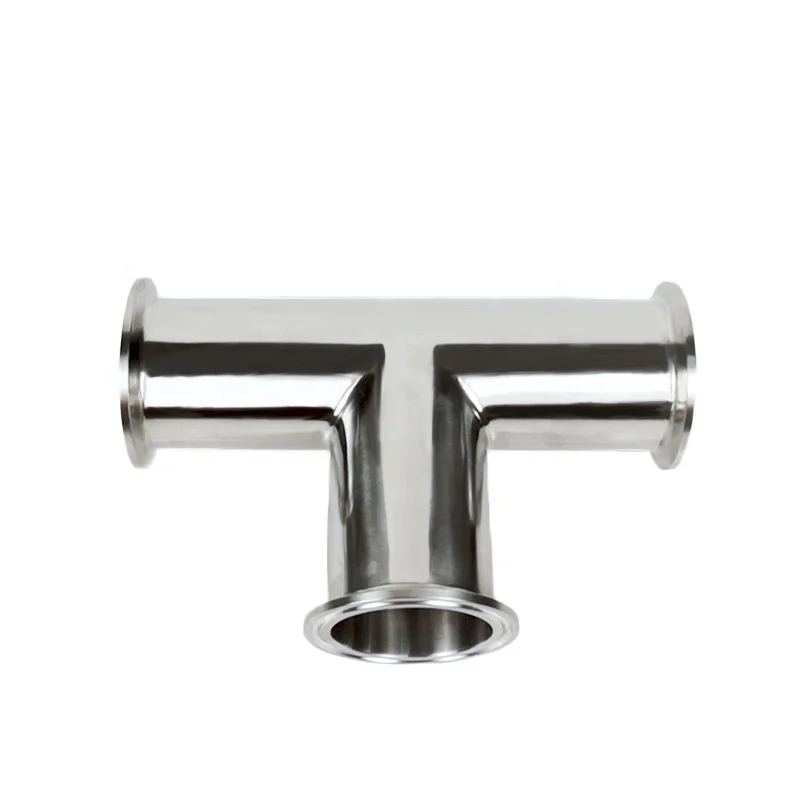 Yongda Sanitary Stainless Steel SS304 316L Tri Clamp Equal Tee