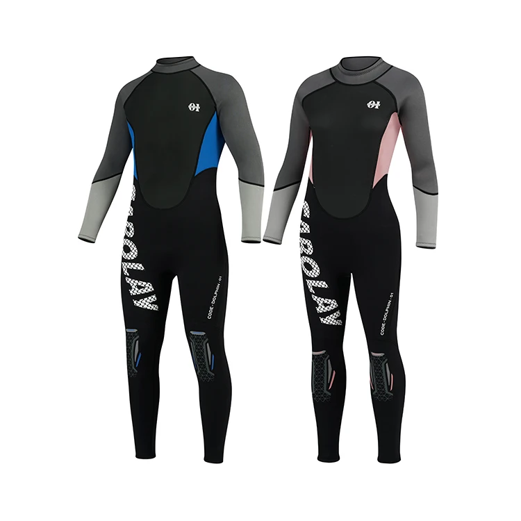 Sabolay Customized Couples Women Men 3MM Warm Neoprene Back Zipper Surfing Swimming Snorkeling Scuba Diving Suit Wetsuits