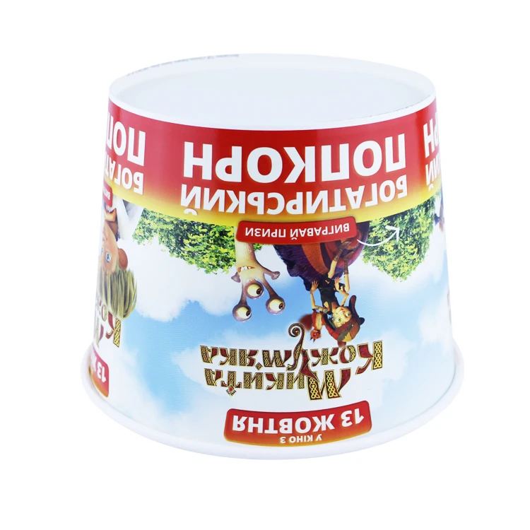 
Premium Quality 85Oz Disposable Popcorn Food Paper Bucket For Food Packing 