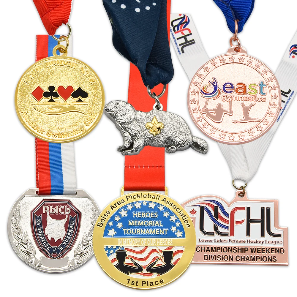 Manufacturer Custom 3D Gold Silver Bronze Zinc Alloy Metal Sport Medal Taekwondo Medal