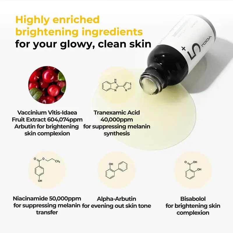 30ML Korean Essence Ampoule Traceless Small Black Bottle Noisturizing And Lightening Spots Serum