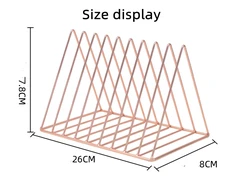 Настольная треугольная книжная полка в скандинавском стиле ins, простой железный книжный конец, офисный журнал, газета, креативный держатель для хранения книг и файлов