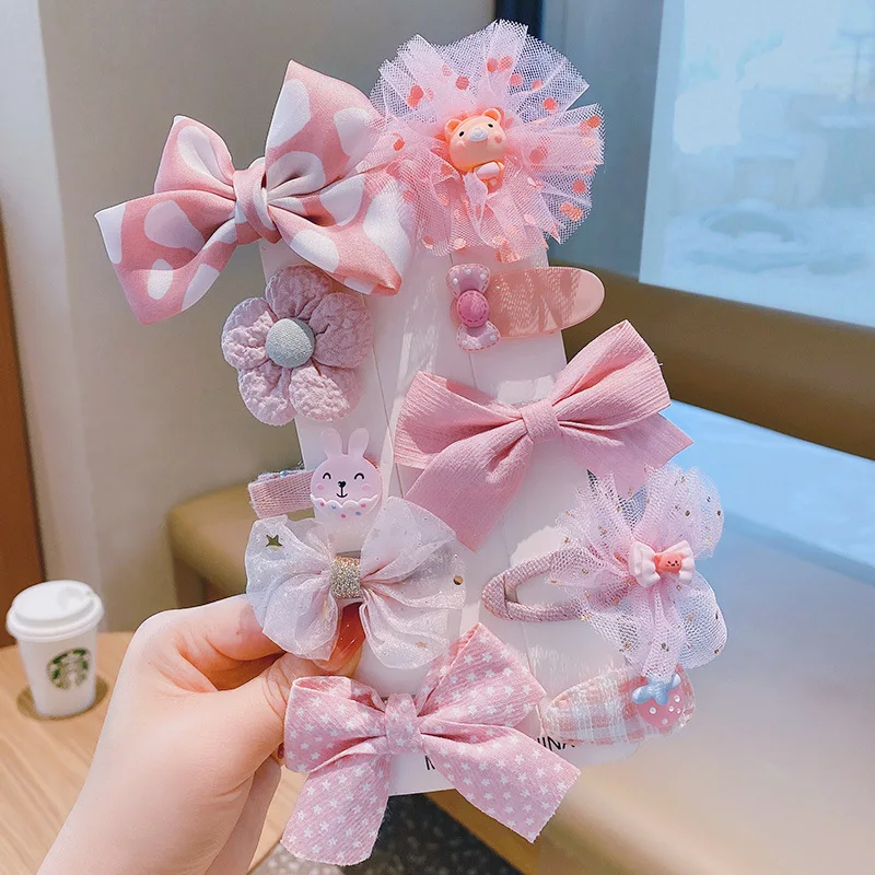 New Design Flower/butterfly knot  gauze Hair Pin/hair ring Kids Princess Handmade Hair Accessories