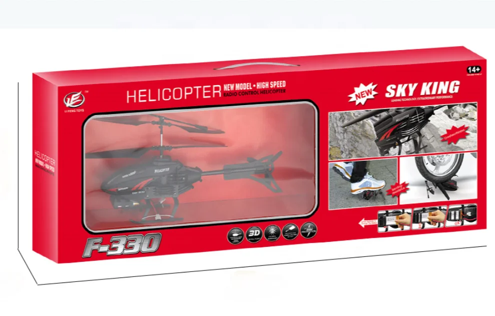 F330 Crash-Resistant Mini Helicopter Usb Rechargeable Helicopter Led Light-Up Mini Helicopter With Good Service