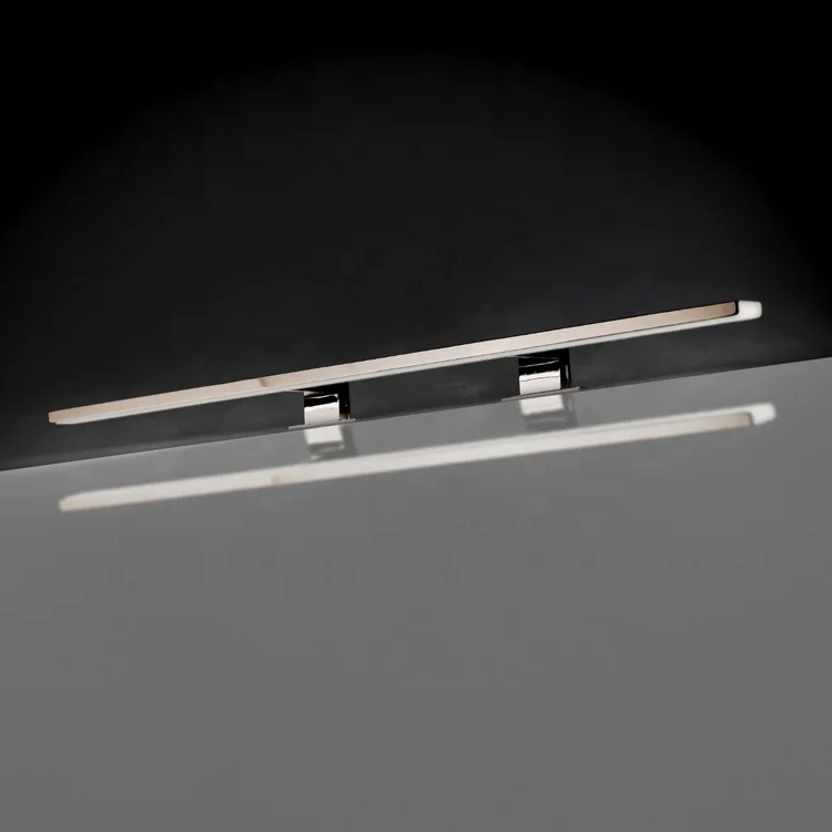 decorative IP44 Polished Chrome bathroom mirror led light for 30000h