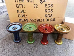 Hot Sale Shisha Pipe Accessories Hookah Accessories Chicha Shisha 1 Hole Phunnel Bowl Hookah Ceramic Bowl