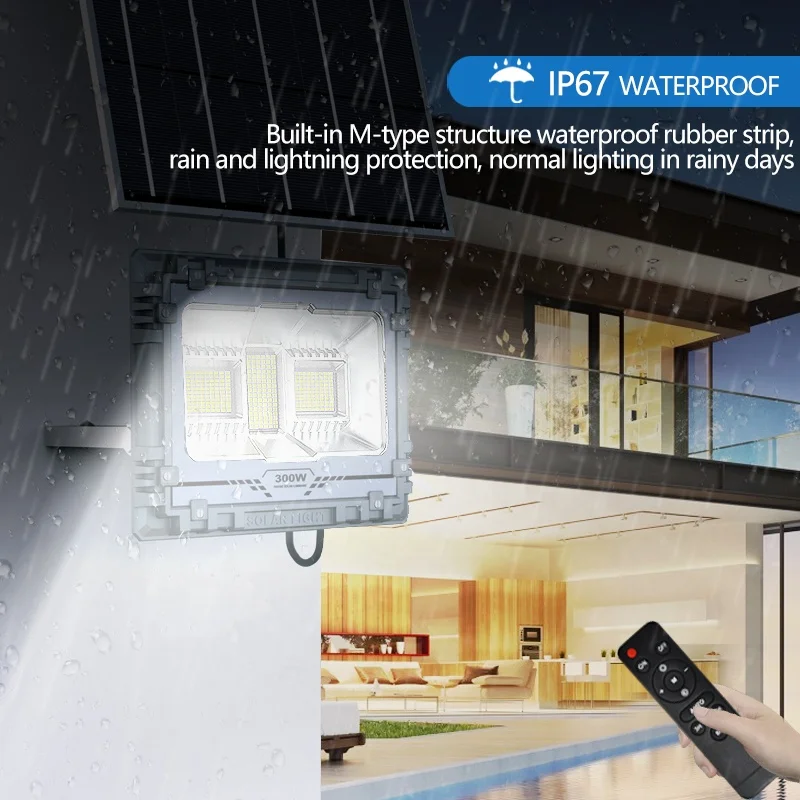 Lmparas солнечные панели, наружные солнечные панели 60W100W200W300W500W800W RGB, светодиодные лампы