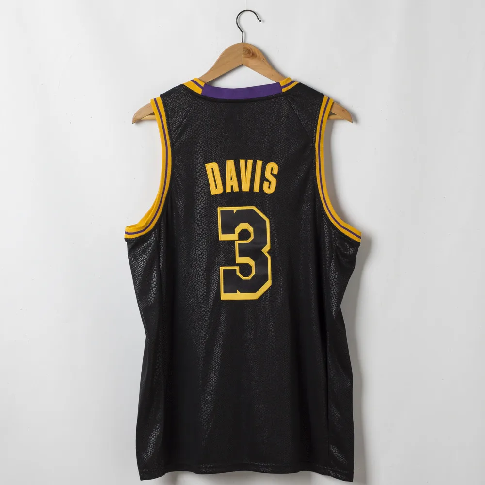 The latest designs for the 2021 season are high quality embroidered basketball jerseys, Anthony Davis No. 3 jersey