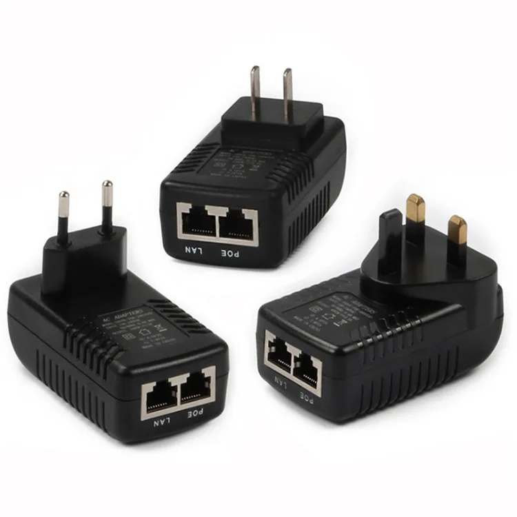 AC DC Power Supply 12V 2A Over Ethernet 220V 48V 24V Poe Rj45 Wifi Wall Charger Adapter Factory