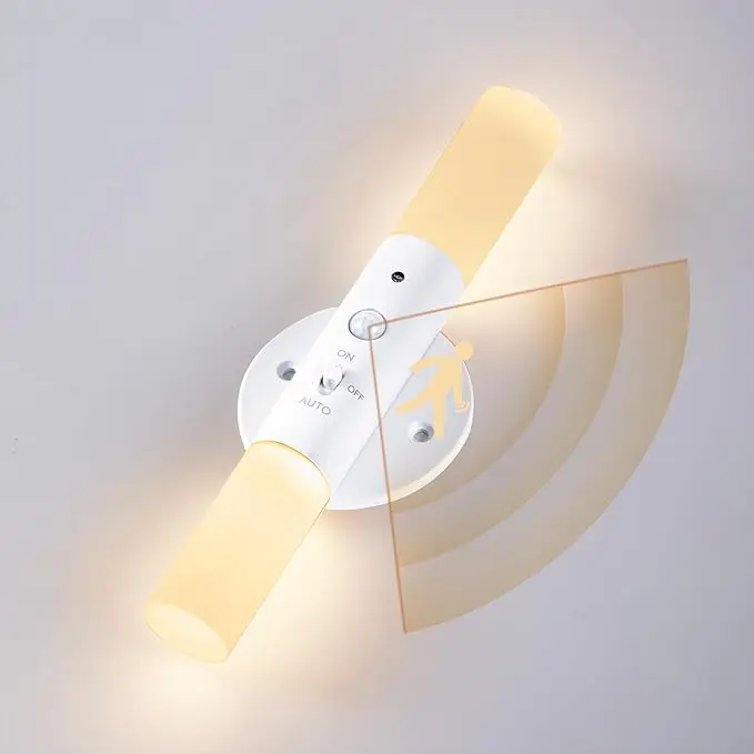 intelligent human body induction 360 degree rotation scones light cabinet USB charging magnetic wall lamp