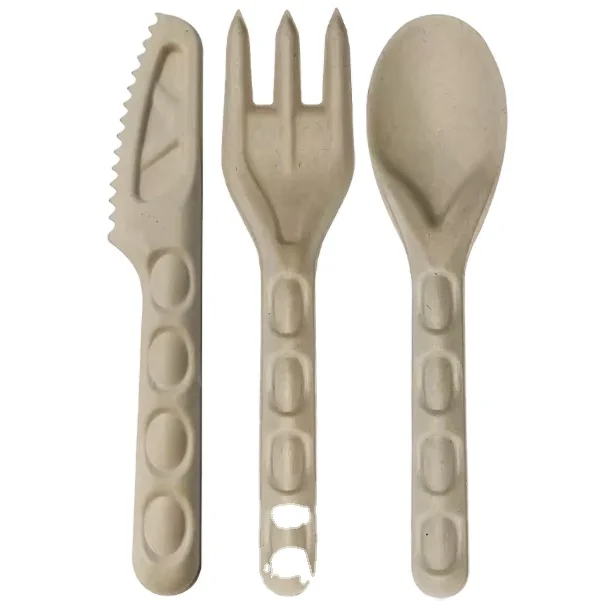 Degradable Biological Natural Bagasse Cutlery Set Sugar cane Knife Fork