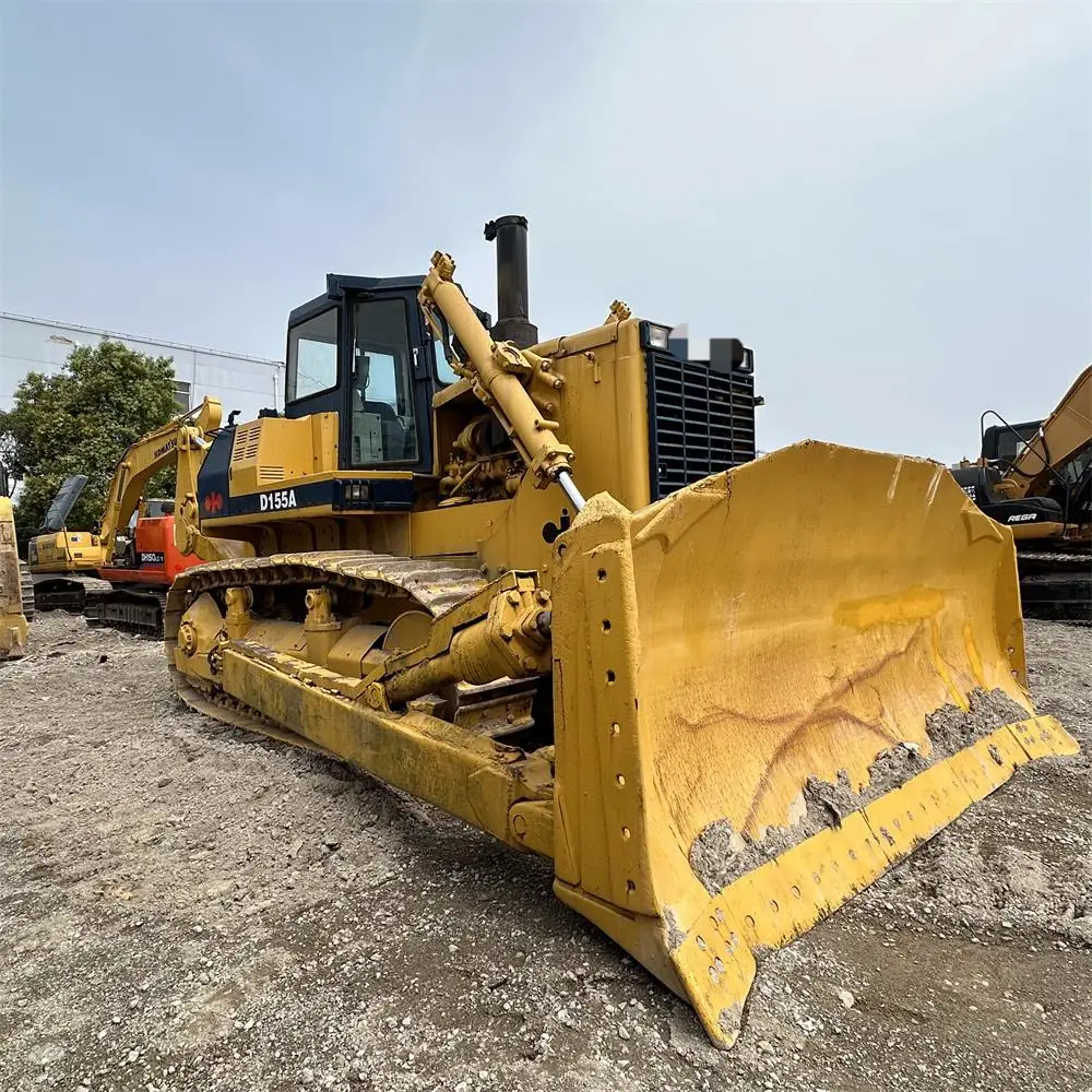 Original Japan Second Hand Komatsu D155A Heavy Duty Earth-Moving Machine Used Crawler Bulldozer