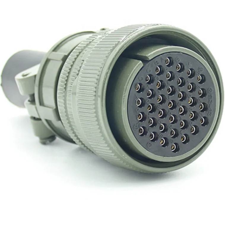 [GIET]MS3106A-24-28 MS3102A-24-28 Right Angle Connector Socket Locomotive Connector Metal threaded TQ plug Female 24pin