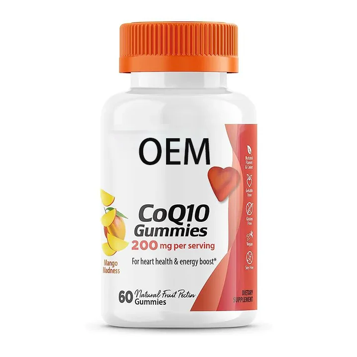 OEM Private Label Vegan CoQ10 Gummies Support Heart Health Coenzyme Q10 supplements for Energy Potent Antioxidant