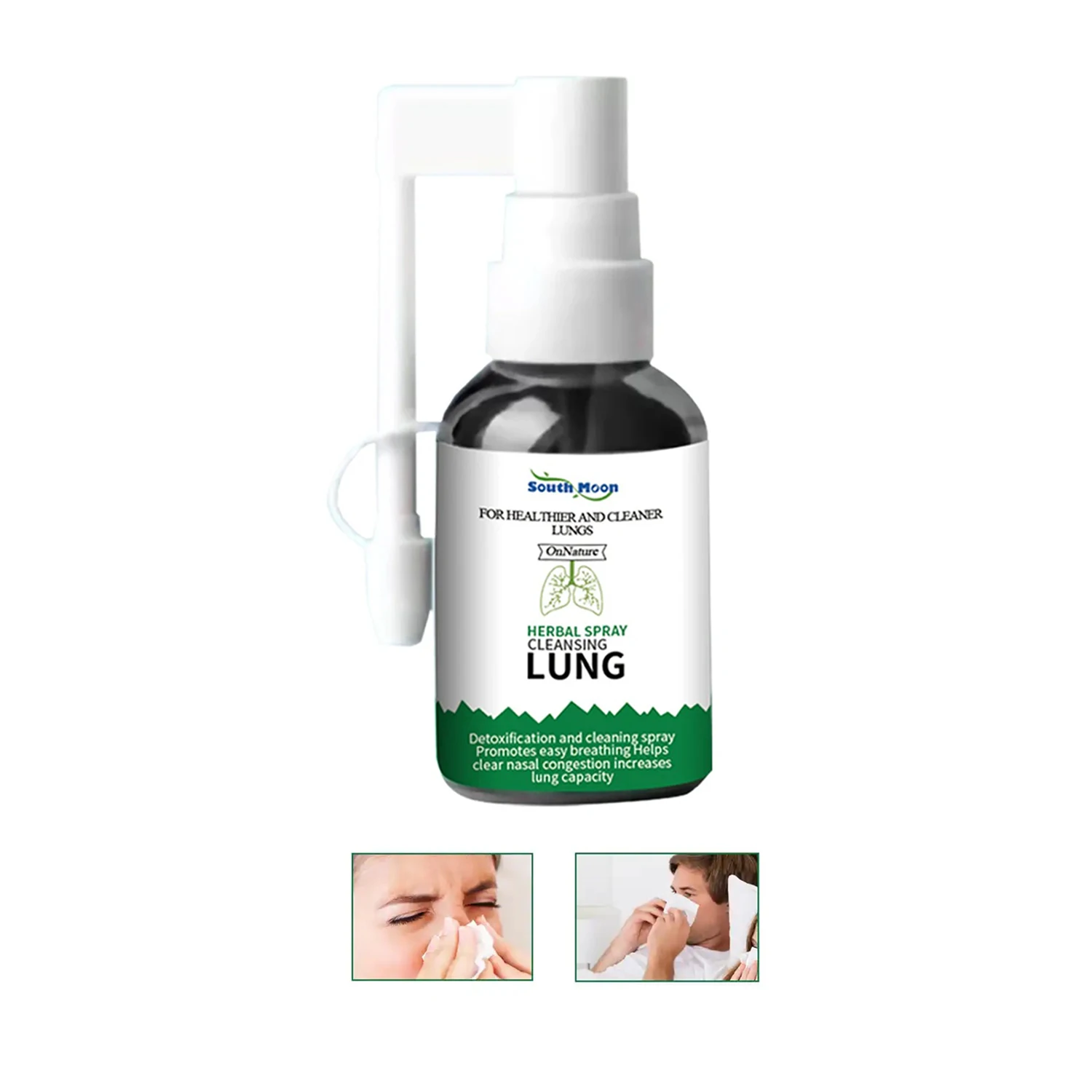 herbal lung cleansing spray breath detox lung cleaning spray home use office use herbal supplement