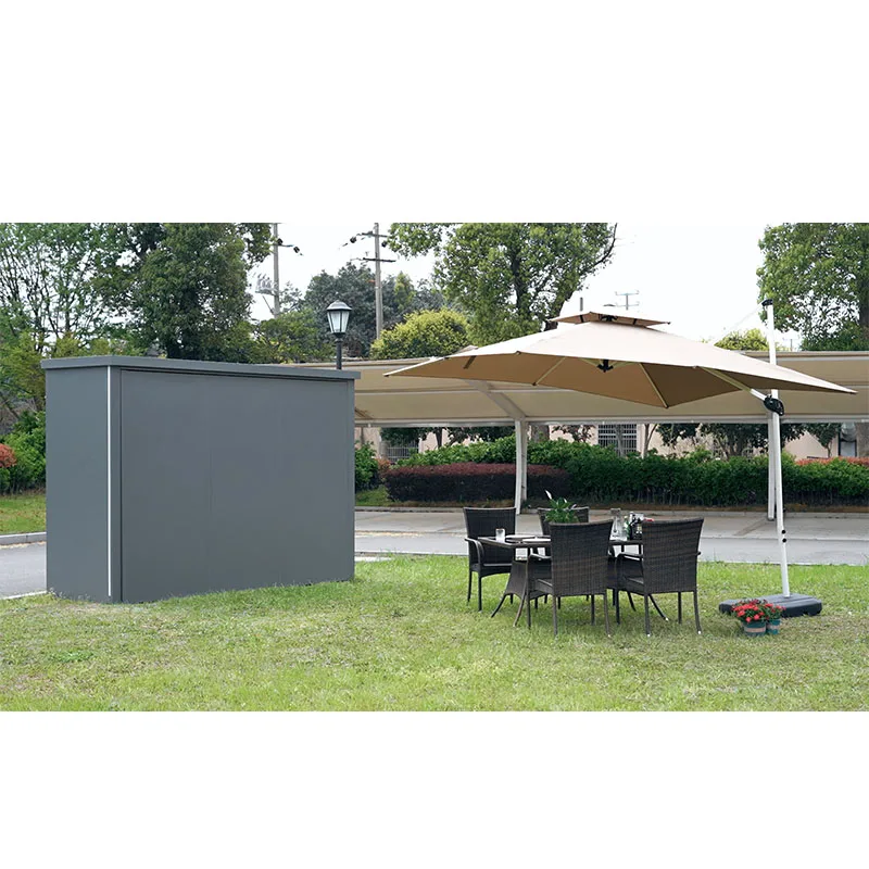 Full stainless steel outdoor kitchen bbq island with pizza oven/fridge/bbq grill