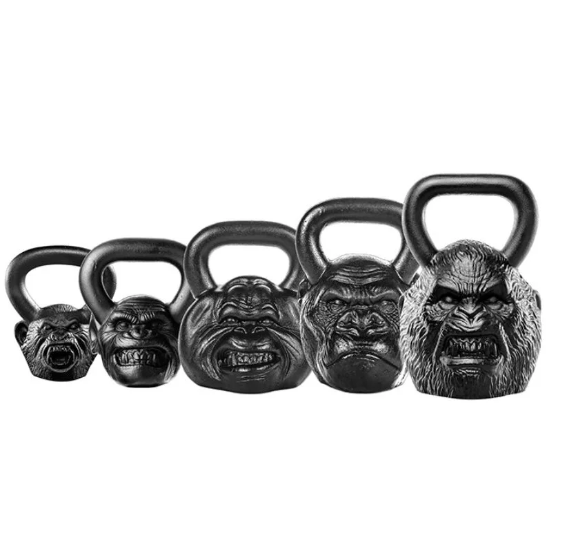 Monkey head kettlebell with face