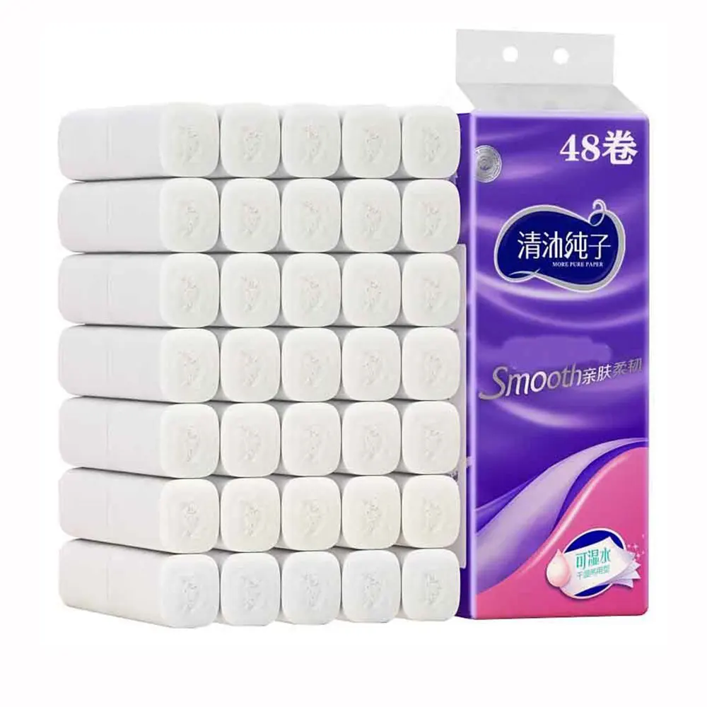 Wholesale Custom Interfolded Facial Tissue Paper Rolls China Floral Soft Napkin Magic Car Printed Logo Disposable Bamboo Home