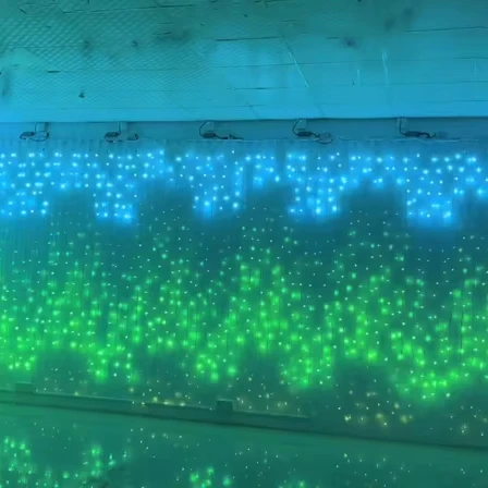 24 V Holiday Wedding Party Decor DMX512  RGB Synchronization Smart LED Curtain