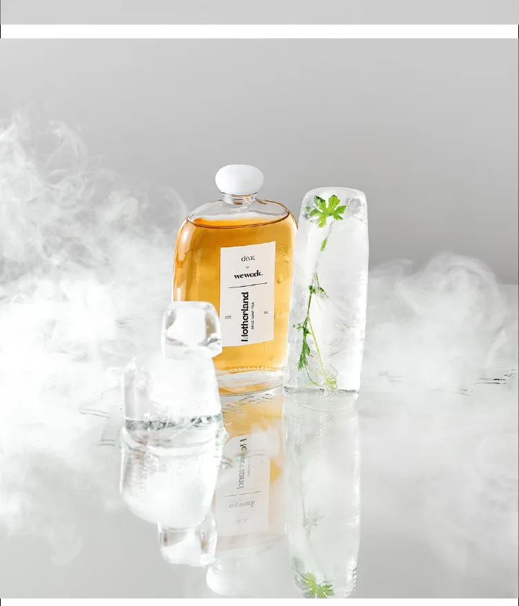 Homemade fruit wine empty wine bottle milk tea bottle glass frosted beverage sealed small white wine bottle