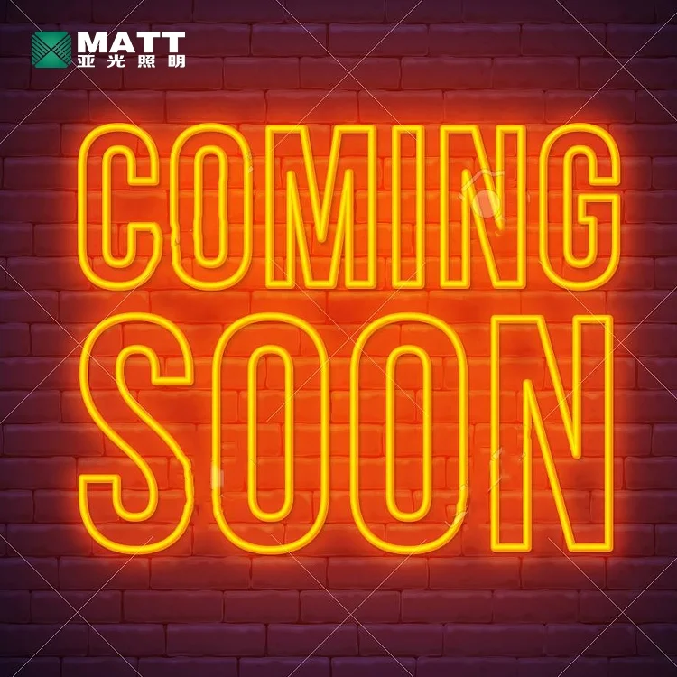 Matt Dropshipping Electronic Signs Coming Soon Neon Sign Shop Business Open Led Neon Light Signs for Window Wall Decoration
