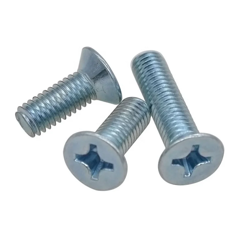 M2 M3 M4 M5 M6 M8 M10 Steel Galvanized DIN 965 Phillips Flat Countersunk Head Screws