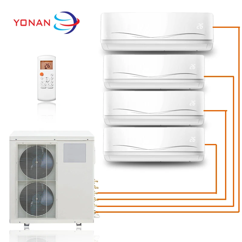 36000 Btu R410a Inverter 4 Zone Mini Split Air Conditioner With Cooling And Heating