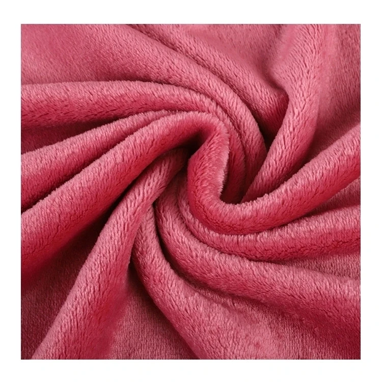 High Quality Textiles Bed Sheets Flannel Fleece Blanket Knitted Polyester Flannel Fabrics for cloth or bed