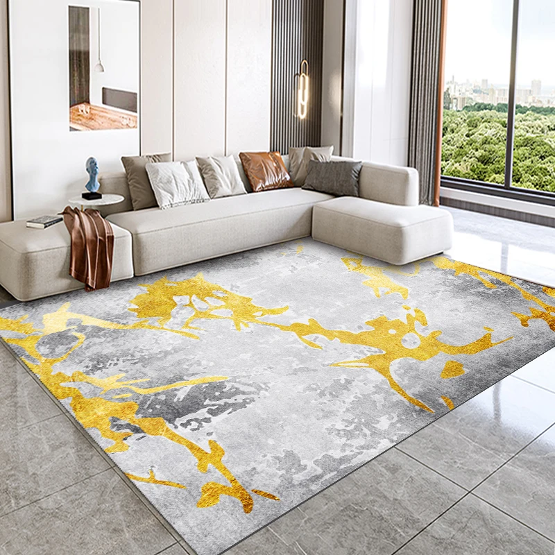 custom White and gold carpets and rugs living room moroccan large abstract rug