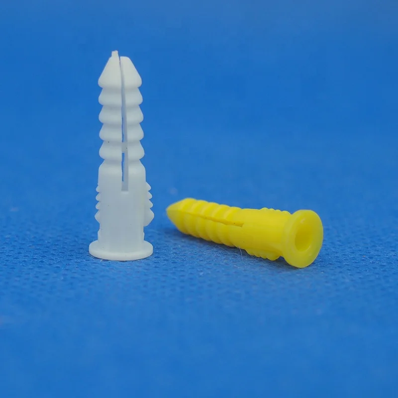 Plastic PP PE Expansion tube conical anchor blue and red color plastic wall anchor