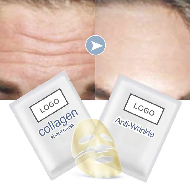 
Skin care private label own patent collagen sheet beauty face mask 