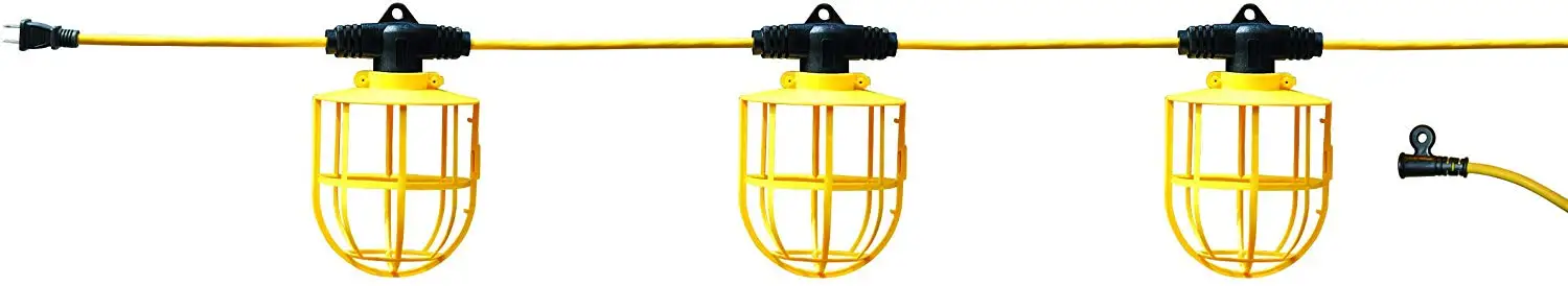 
Shanghai Linsky Yellow Temporary Portable String Lighting 100ft Male Female End 