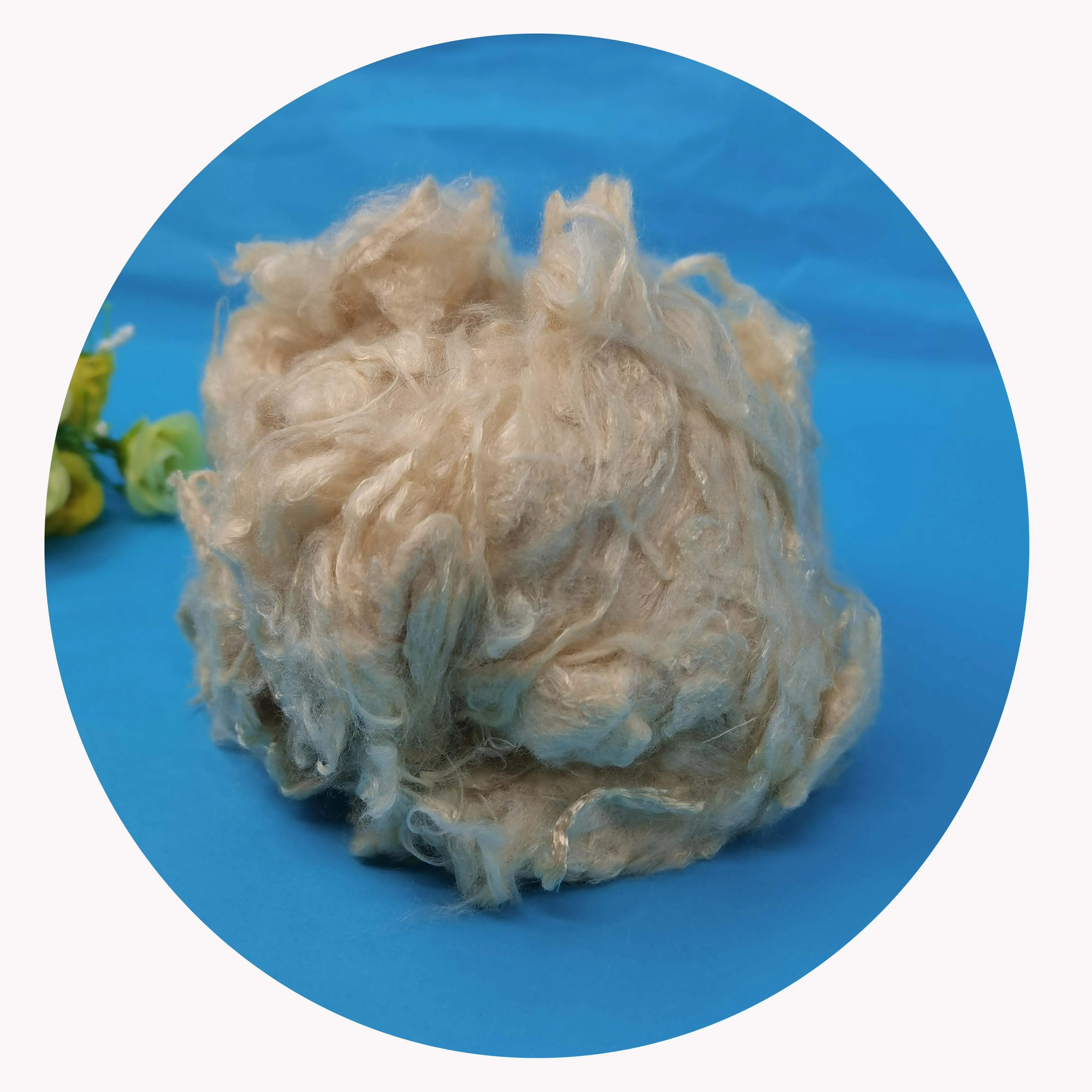 3D * 38 мм бамбуковое штапельное волокно для наполнителя подушки