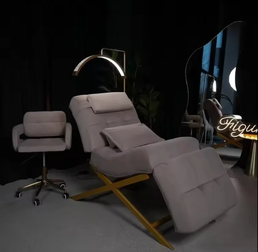 Best Beauty Salon Massage Tables Lay Down Curved Eye Lash Bed Beauty Bed