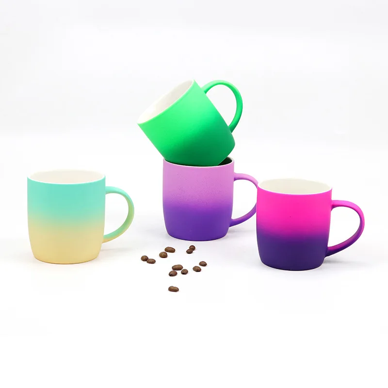 GZYSL индивидуальная новая кружка из костяного фарфора мягкая на ощупь силиконовая резиновая с покрытием сувенирные кружки различных цветов