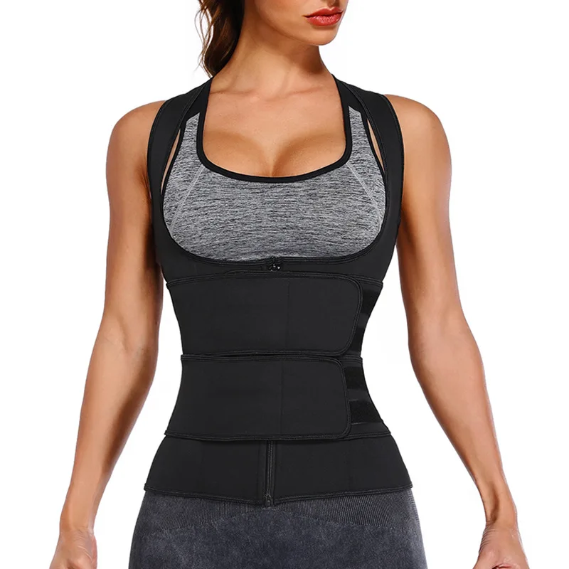 Neoprene Suana Zipper Tank Top Weight Loss Cincher Body Shaper Waist Trimmer Waist Trainer Vest