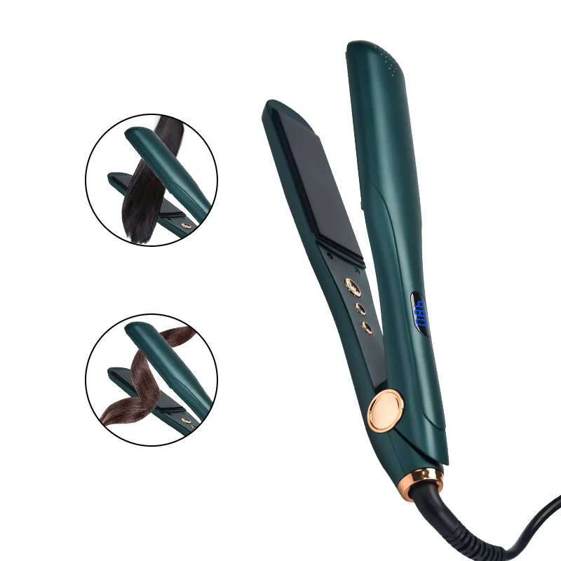 Wholesale MCH Heat 480 degree Titanium Curling Salon Portable Hair Straightener With LED Digital Display Household Flat iron