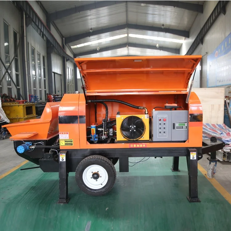 Small Mortar Pump Concrete Pump Machine Concrete Mixer With Pump Diesel Concrete Pumps Truck For Sale