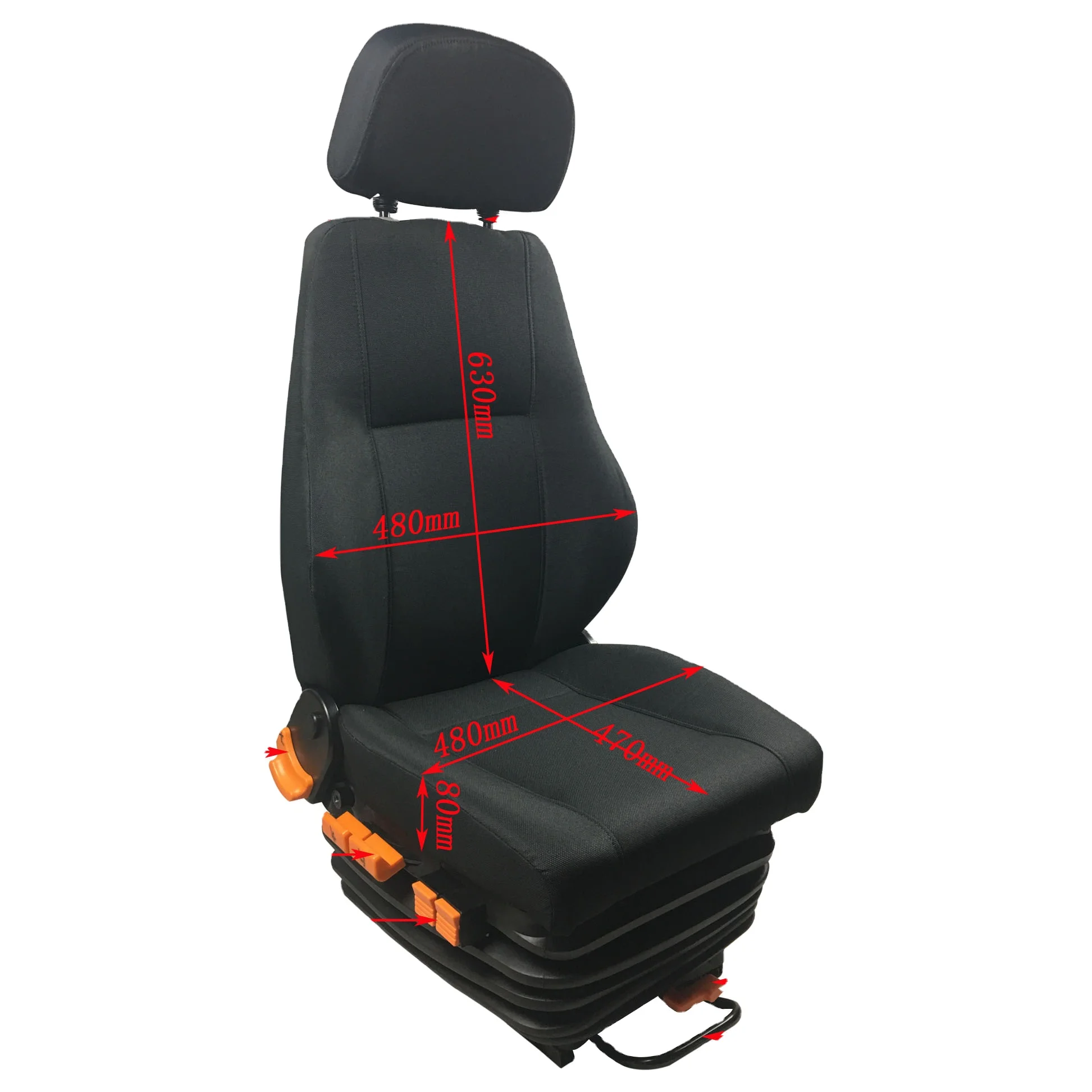 High Quality A800 Air Suspension Damping Bus Coach Seat Price For Marine Car Pilot Driving Engineering Seat